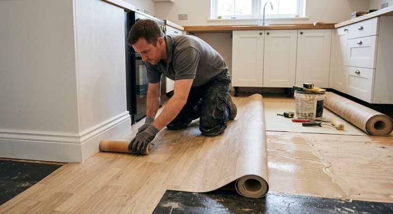 Sheet Linoleum Installation in Chesapeake Beach, MD